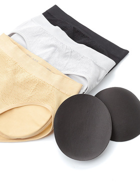 2025 假屁股提臀内裤 无缝锦纶中腰女士内裤提臀不夹臀内裤