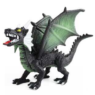 西方神话魔幻龙模型喷火龙冰龙双头龙魔兽龙怪兽玩具儿童男孩礼物