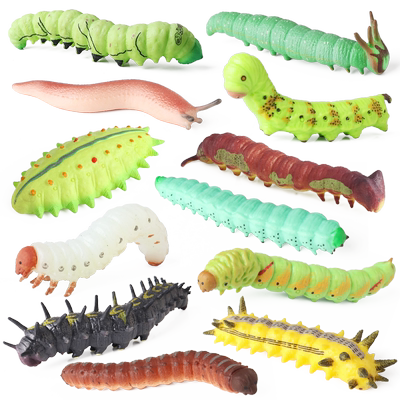 仿真毛毛虫大青虫软胶毛毛虫儿童认知玩具假昆虫整蛊吓人动物模型