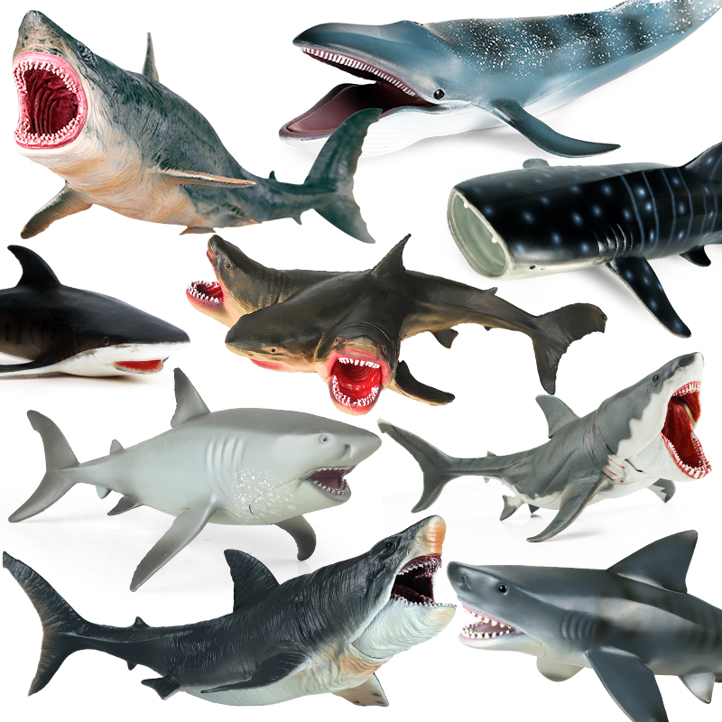 仿真海洋动物鲨鱼锤头鲨大白鲨