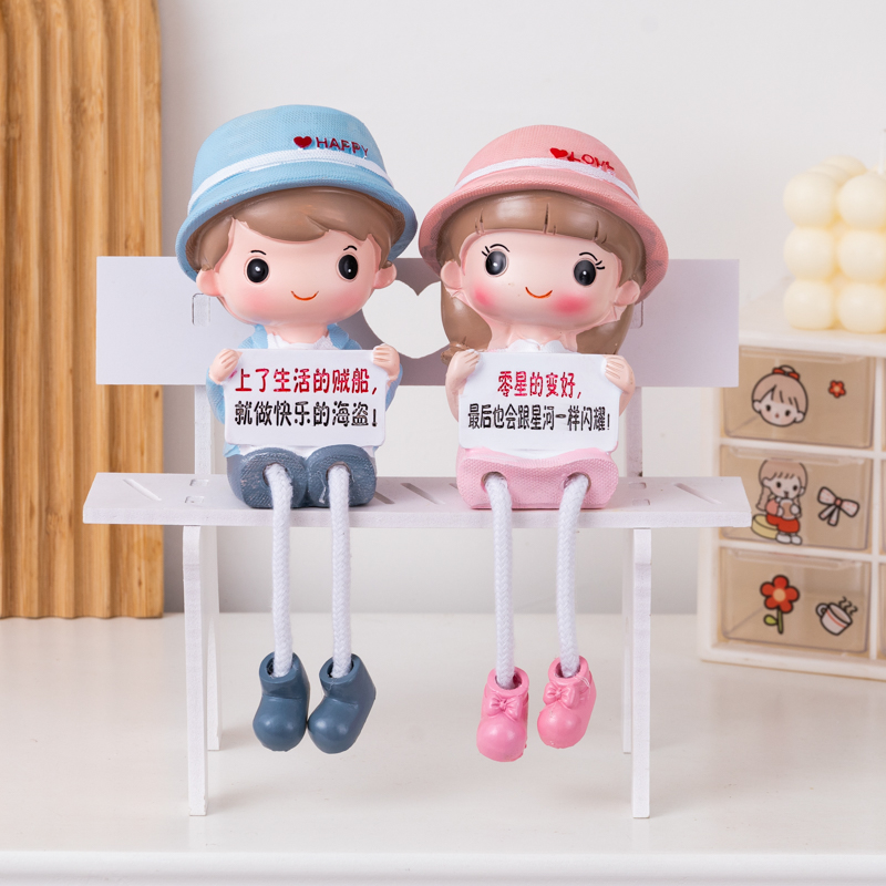 树脂装饰摆件卡通客厅墙面