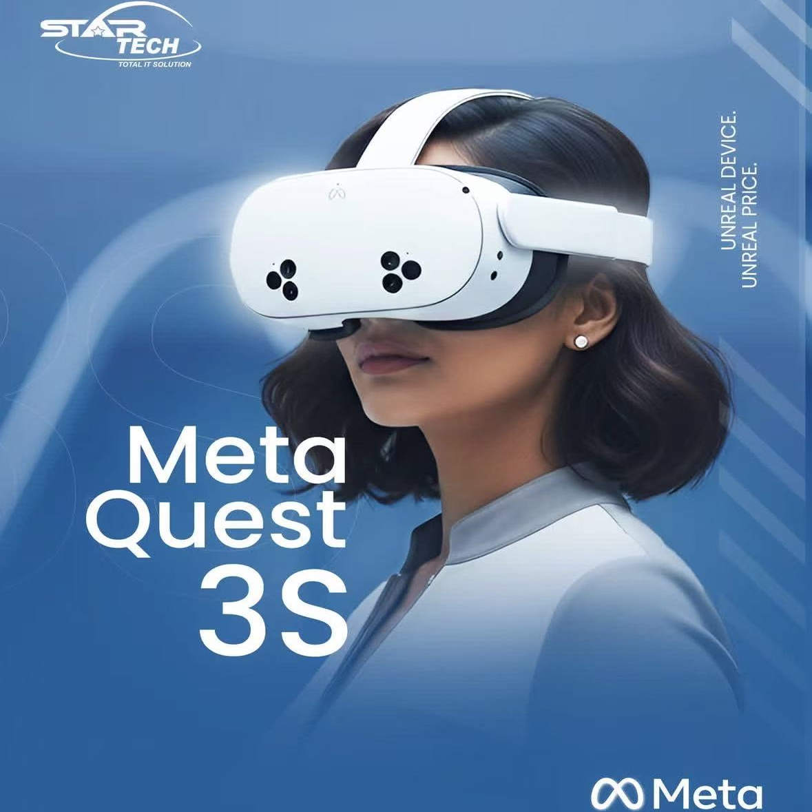 美国直邮Meta Quest 3S VR眼镜一体机128GB头戴体感游戏机3D设备