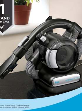 Black Decker百得除尘器FLEX无绳手持吸尘器家用宠物及车载吸尘器