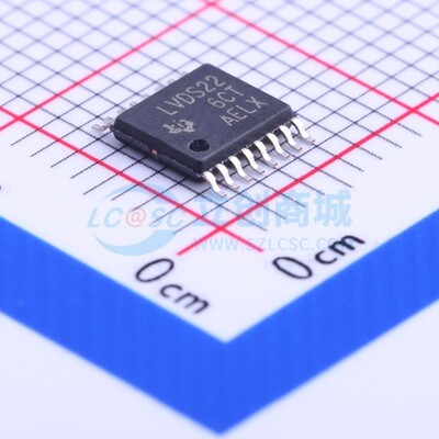 LVDS芯片 SN65LVDS22PW TSSOP-16 TI/德州 电子元件配单原装正品