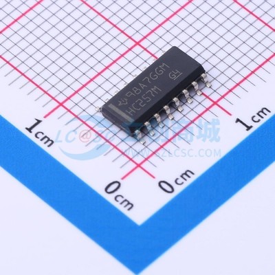 信号开关/编解码器/多路复用器 CD74HC257M SOIC-16 TI/德州