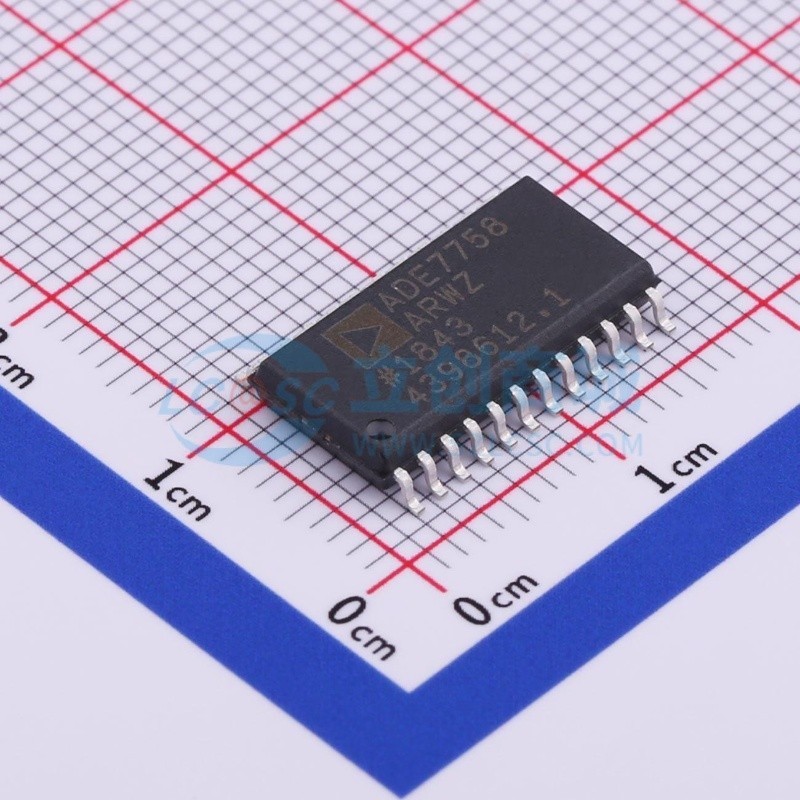 电能计量芯片 ADE7758ARWZRL SOIC-24 ADI(亚德诺) 电子元件配单