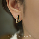 AIR 复古耳钉小众高级感气质独特大气耳饰 HORIZON轻奢耳环女新款