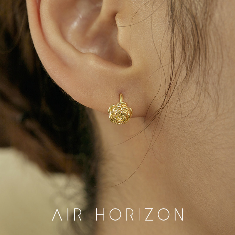 AIR-HORIZON精致玫瑰花耳环