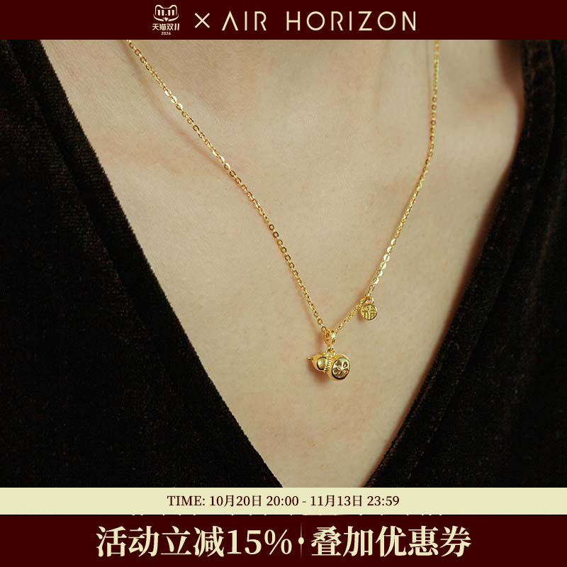 S925银镂空福禄葫芦项链女2026新款福牌设计轻奢高级感银饰配饰