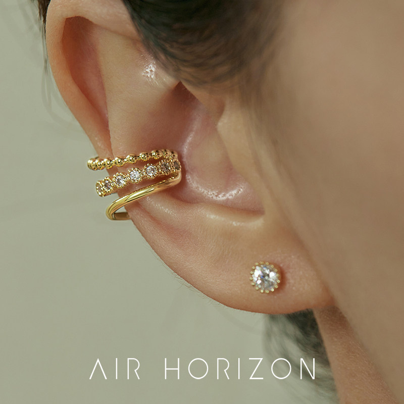 AIR-HORIZON无耳洞闪锆耳骨夹图片