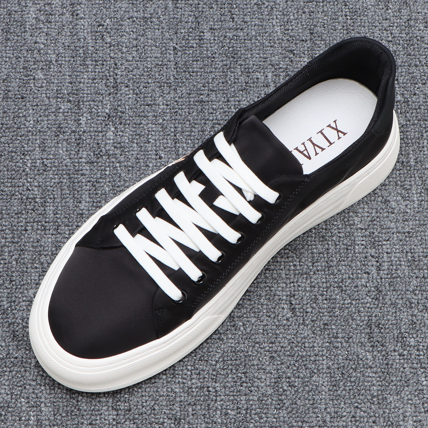 厚底冰丝帆布鞋男夏季薄款透气休闲鞋子男日常百搭一脚蹬男士潮鞋