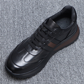 2025新款 头层牛皮厚底商务皮鞋 轻奢百搭运动时尚 欧洲站男鞋 休闲鞋