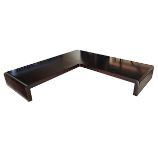 定制转角置物架拐角花架L型垫高架异形柜显示器增高办公桌收纳架