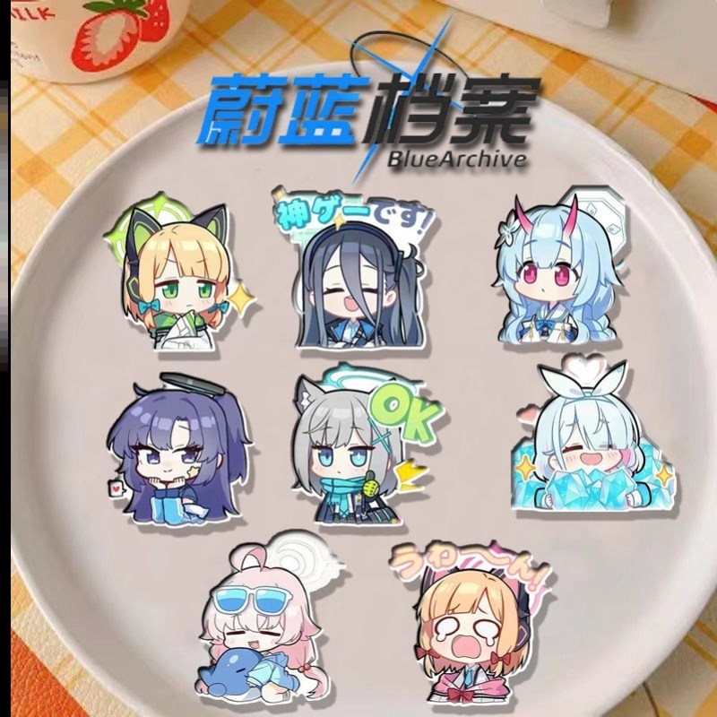 蔚蓝档案胸针白子小鸟游星野天童爱丽丝周边书包挂件笔袋装饰学生