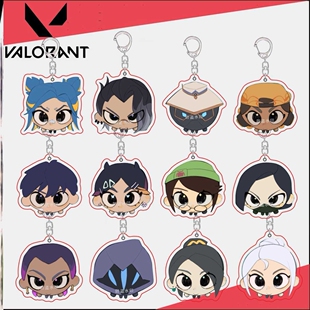 无畏契约暮蝶捷风瓦罗兰特周边可爱亚克力装饰书包挂件卡通小礼品