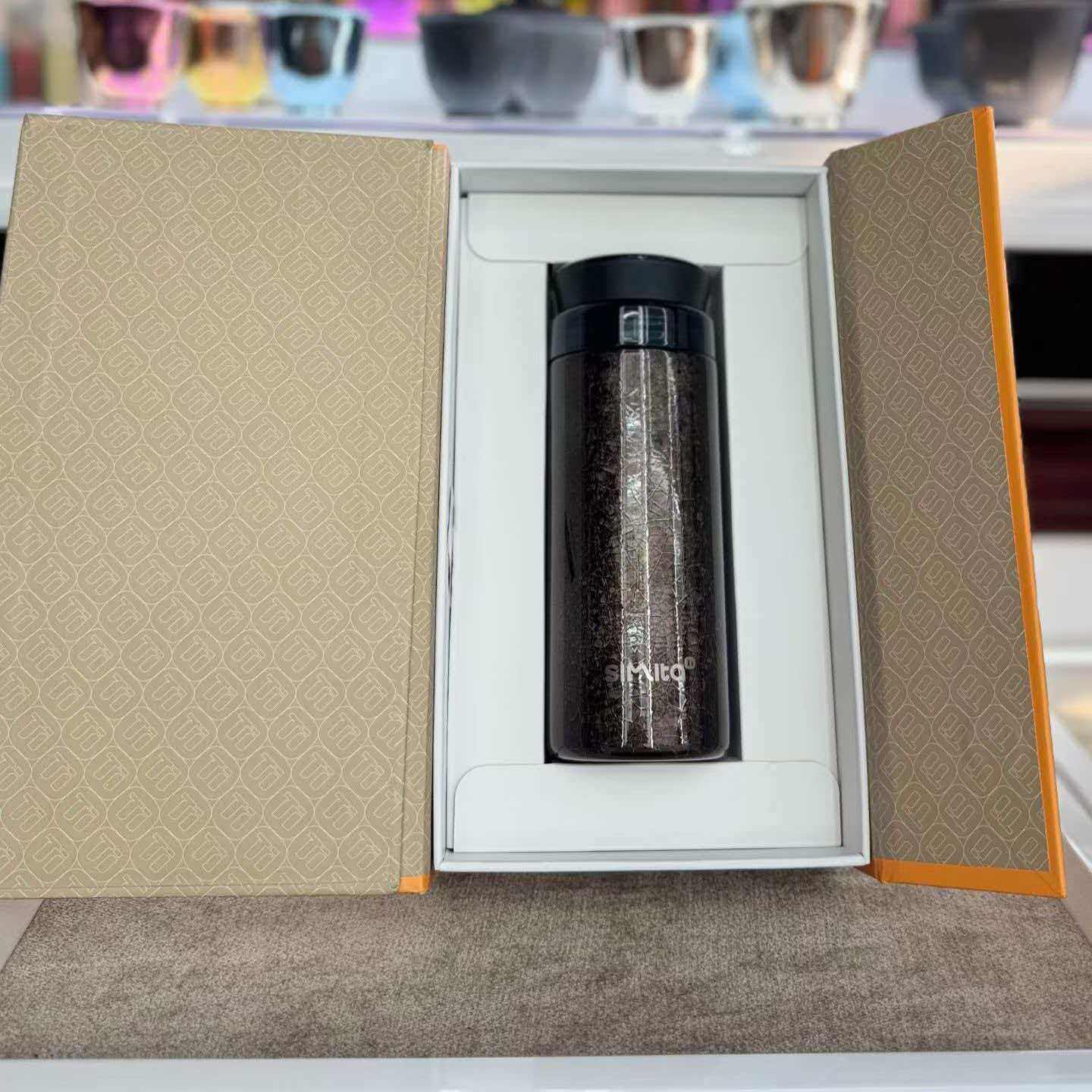施密特钛杯礼盒钛杯高颜值保温水杯品质便携保温杯礼品保温杯测温