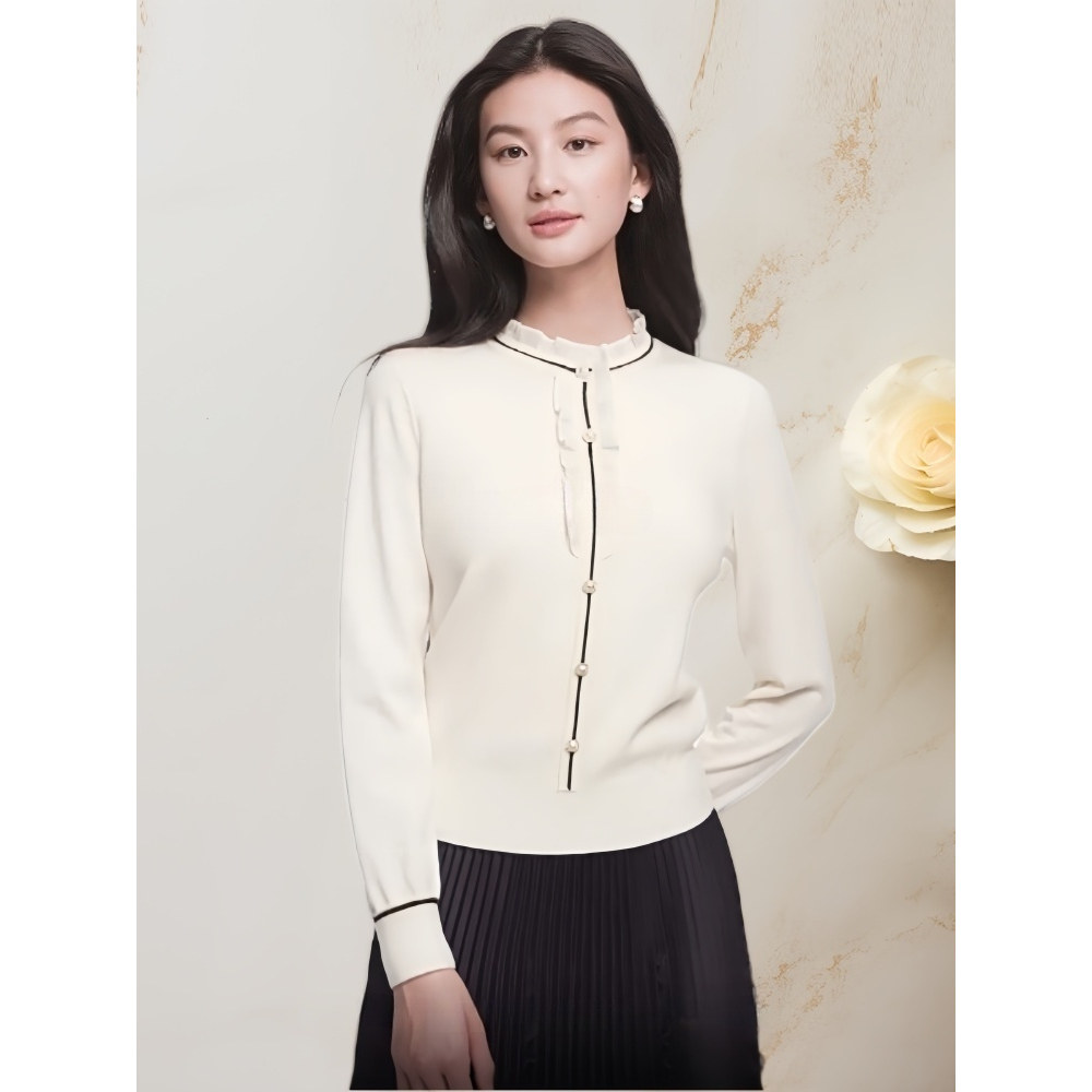 珂莱商场同款26春新款通勤百搭气质羊毛套头针织上女 KZ03963E1,女装/女士精品,毛针织衫,淘宝优惠券,粉丝福利购,淘宝优惠卷