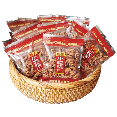 新货原味不加糖山核桃仁500g袋装
