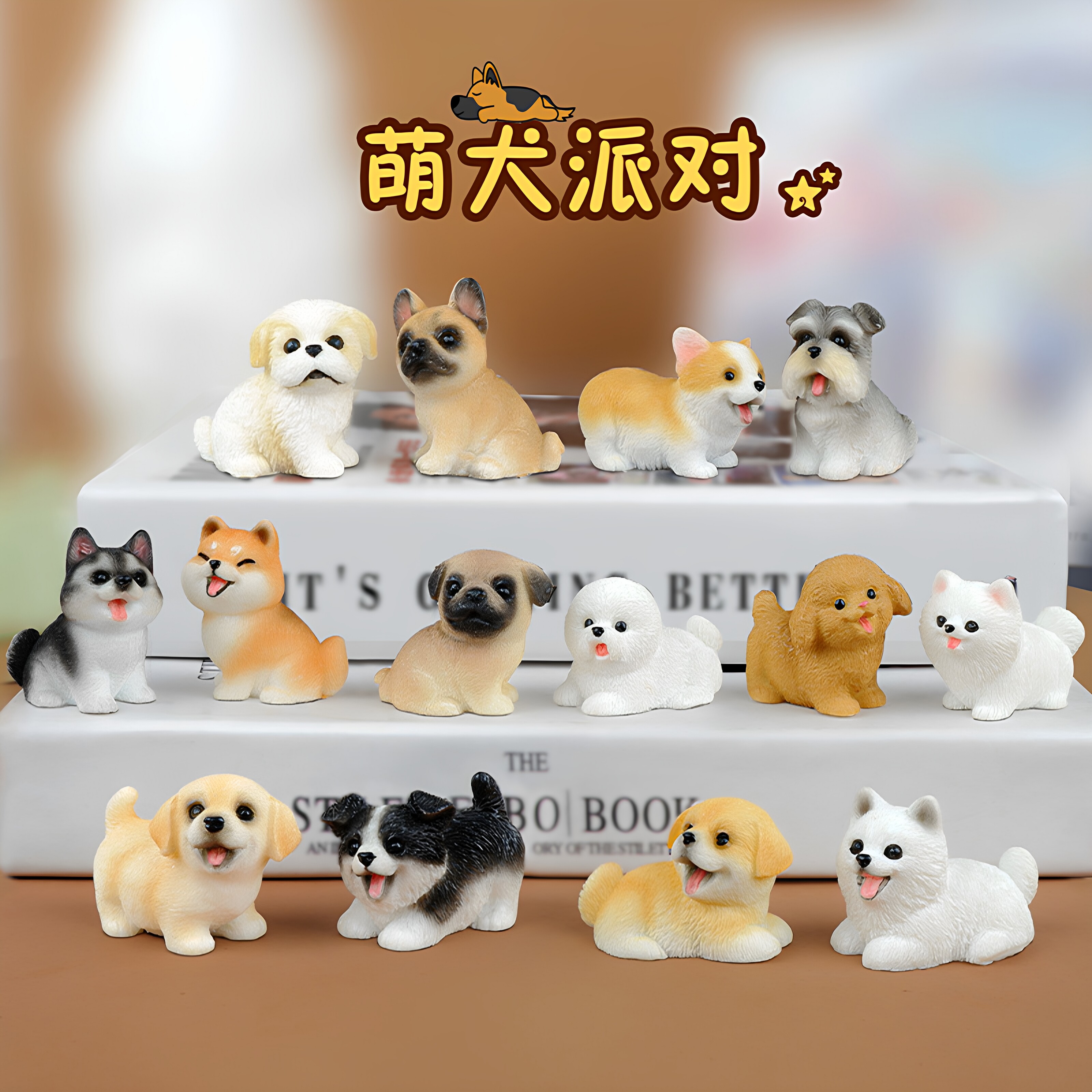 狗狗树脂小摆件可爱萌犬微景观