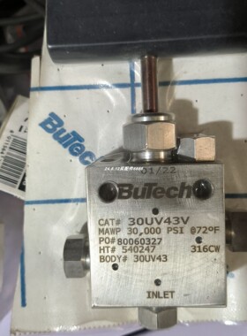 美国BuTech 30UV43V锥形式针阀