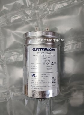 Electronicon E62.L95-203D20电容E54.E70-102E51