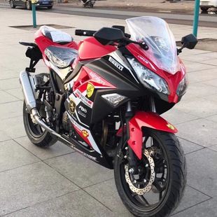 新品 国产小忍者摩托车跑车双缸发动机250c国四电喷公路趴赛v6机车