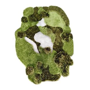 绿色森林创意草地草坪地毯潮流客厅儿童房苔藓橱窗展台草地艺术毯