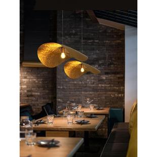 全铜新中式餐饮会所荷叶吊灯灯豪华酒店大堂餐厅咖啡厅茶室艺术灯