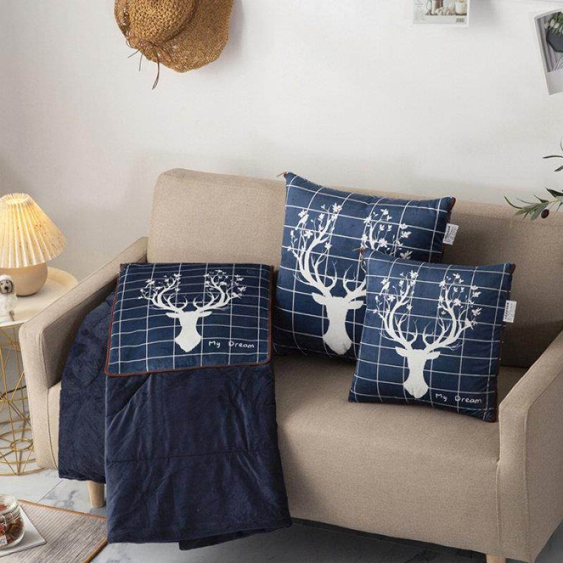 多功能数码印花水晶绒抱枕被保暖加厚汽车靠垫沙发毯子午休空调被,居家布艺,抱枕被,淘宝优惠券,粉丝福利购,淘宝优惠卷