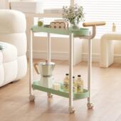 现代2025新款 可移动小推车小花架沙发边几创意饭厅边柜置物架桌子