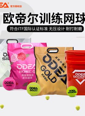 ODEA欧帝尔网球GOLD3网球ROSE无压训练球成年初学练习球高弹耐打