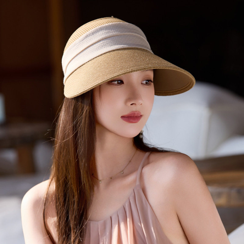 法式复古飘带帽子女夏天休闲时尚