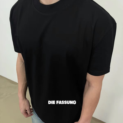 DieFassung升级圆领短袖小领口修身显壮显肩纯色上衣日常百搭T恤