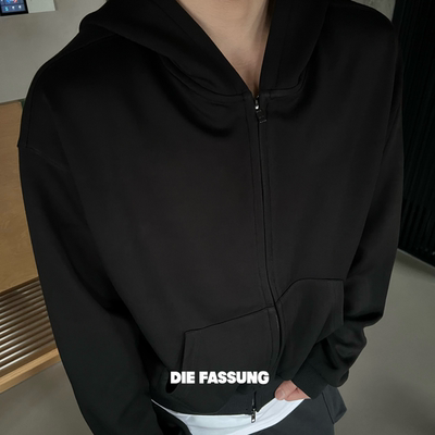 DIeFassung短款复合面料外套