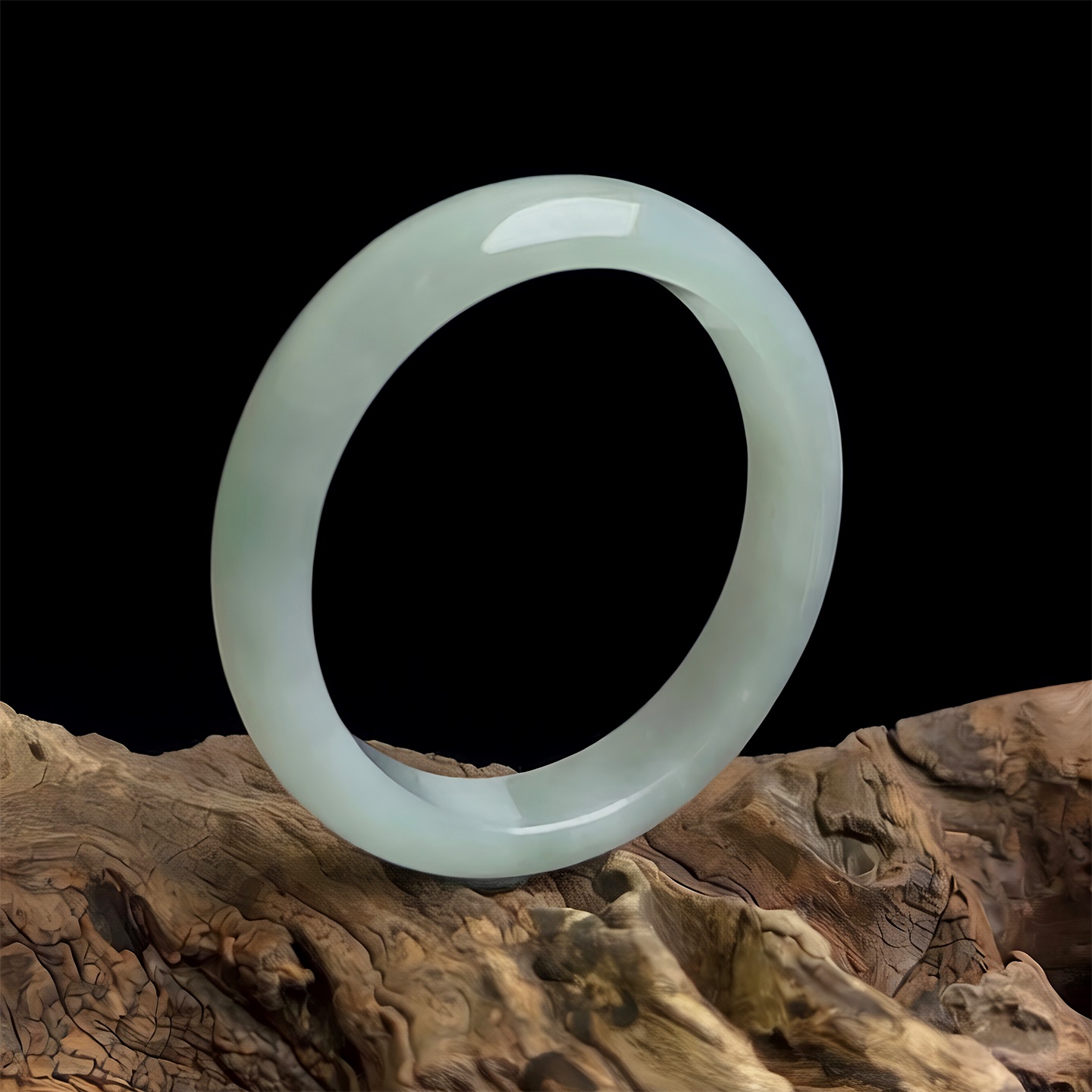 七彩云南天然翡翠冰蓝手镯