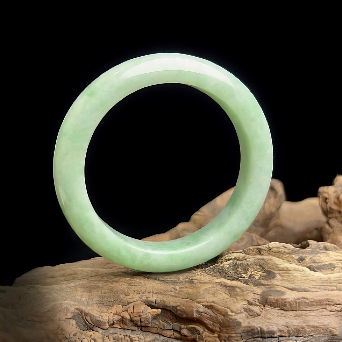 七彩云南缅甸A货天然翡翠糯种满绿翡翠手镯一物一证支持复检