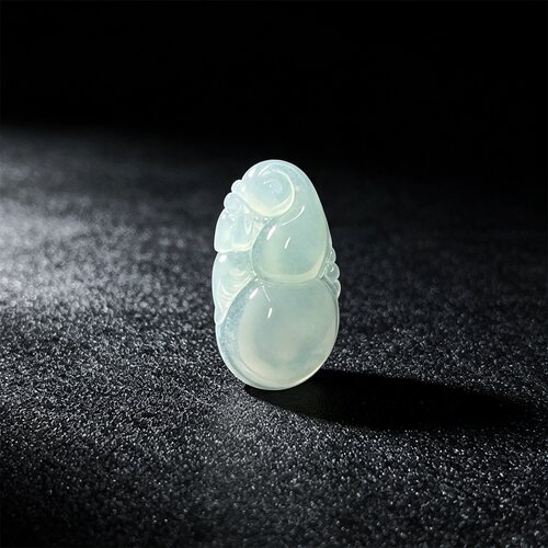 【七夕节礼物】七彩云南缅甸A货天然翡翠白月光翡翠葫芦挂件吊坠