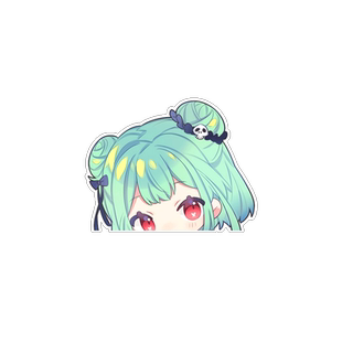 润羽露西娅hololive死灵魔法师汽车贴纸电动车摩托车创意个性车贴