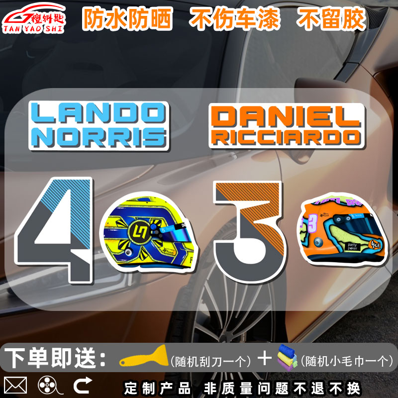 迈凯伦F1方程式赛车手周边贴纸