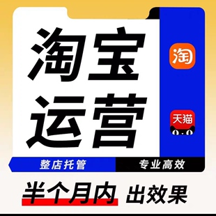 淘宝代运营天猫店铺运营网店托管整店标题优化新店服务直通车推广