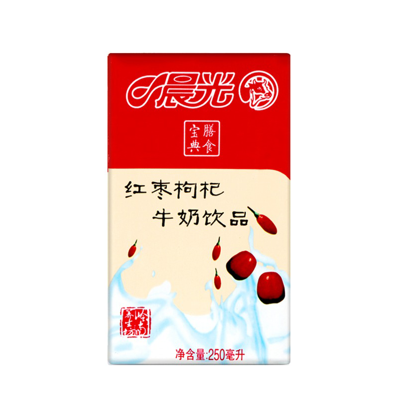 4月产】晨光红枣枸杞奶整箱250ml