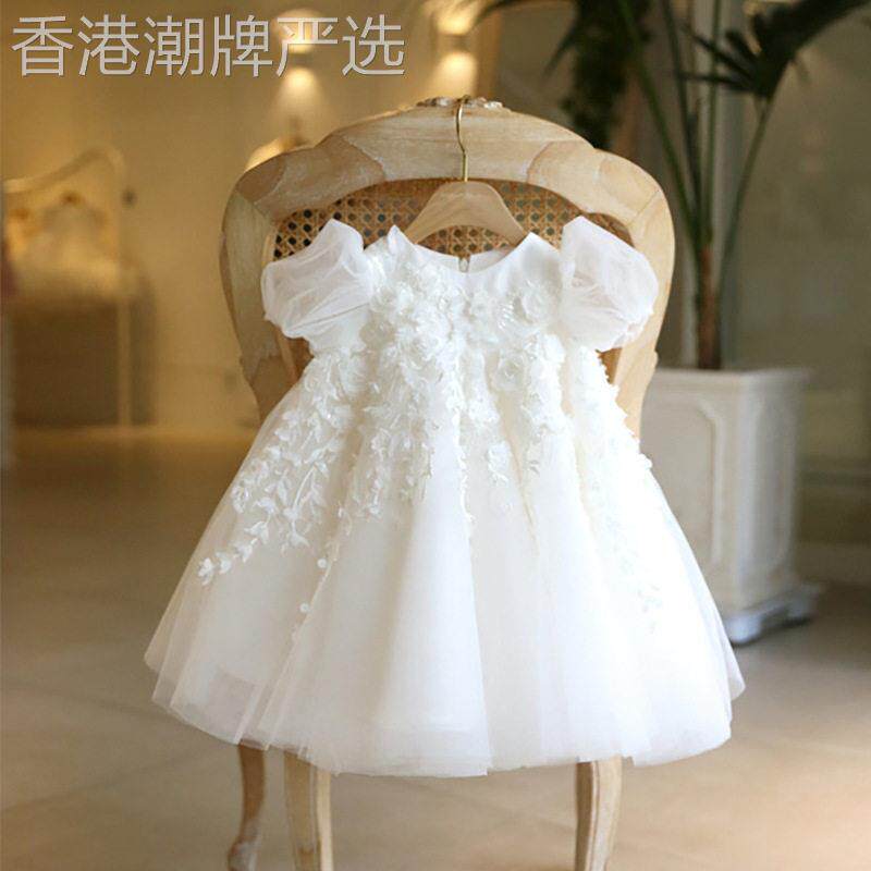 英国next MaxM儿童礼服宝宝周岁洋装婴儿生日婚纱花童公主裙潮