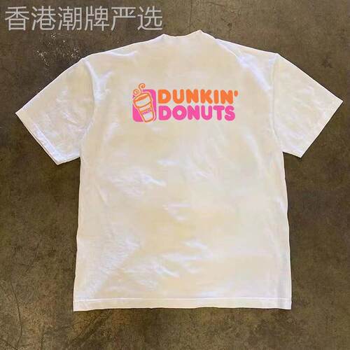 夏季韩版纯棉圆领男女同款短袖260g重磅小众青春时尚休闲印花T恤
