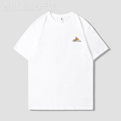 香港潮牌重磅短袖男夏季纯棉220g圆领内搭衣T恤宽松休闲百搭T恤