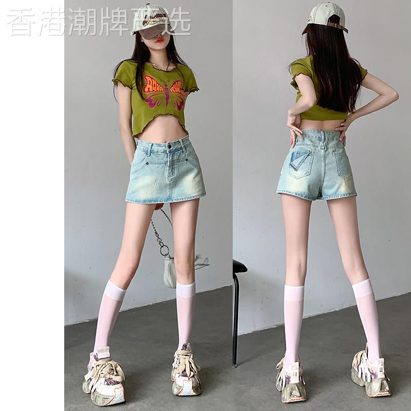 牛仔裙半身裙女2026新款短裤高腰辣妹裙裤小个子a字包臀短裙夏季