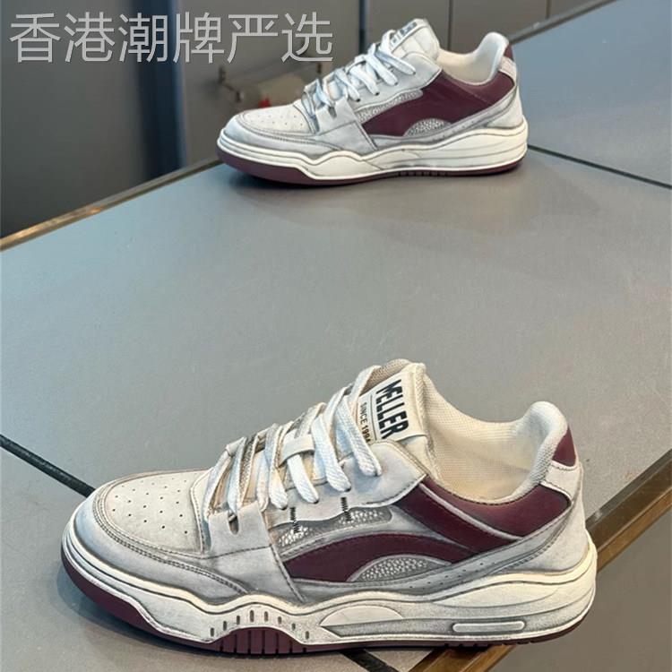 【意大利&奢品】男鞋2026年夏季休闲复古做旧透气滑板鞋运动小白