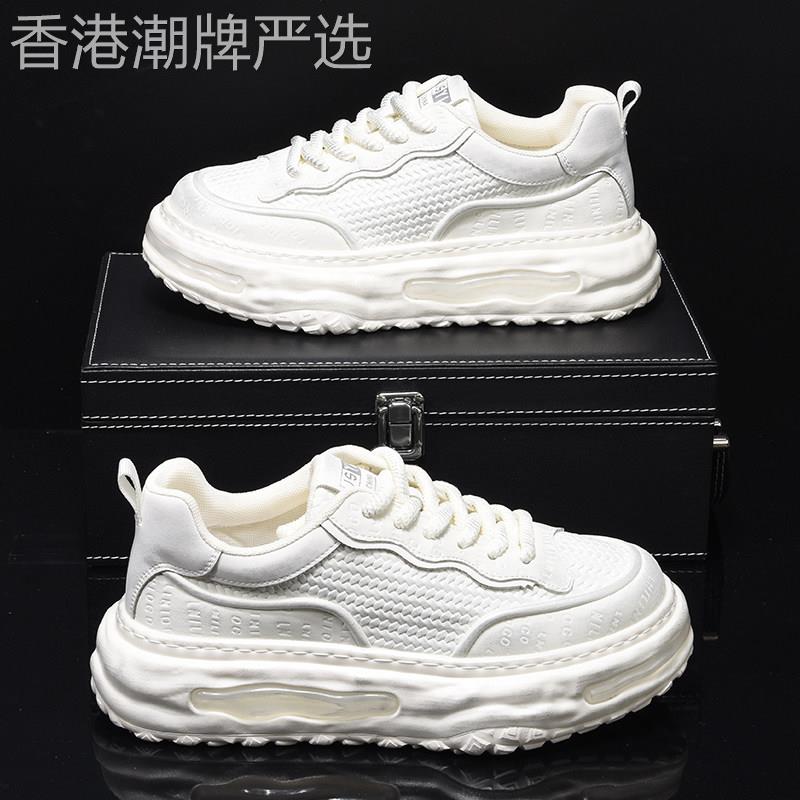 潮牌小白鞋男2025新款春秋季潮流休闲擦色时尚个性做旧脏脏鞋板鞋