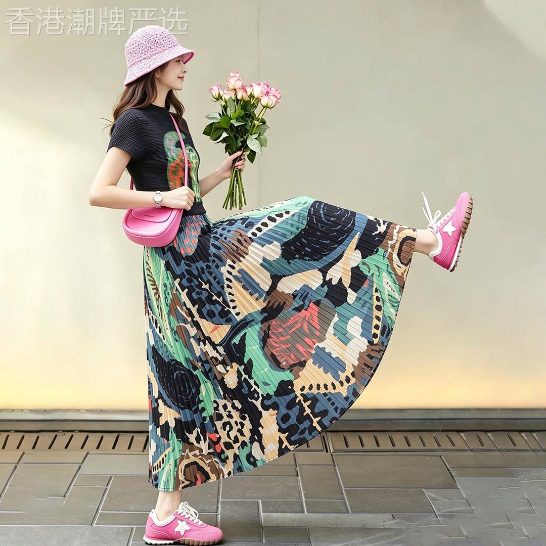 气质黑色上衣半身裙子两件套女2026夏季小个子高级感巨好看一整套