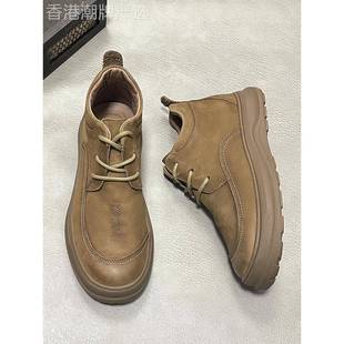 2025新款男士真皮中低帮马丁靴头层牛皮覆古休闲防滑耐磨软底皮鞋