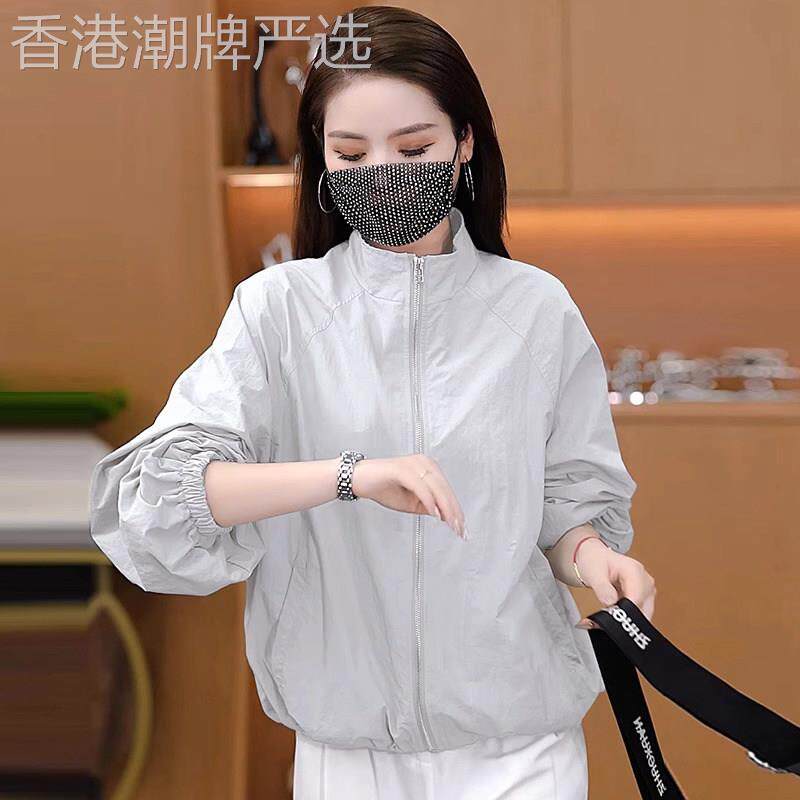 防晒衣女夏季薄款2026新款宽松小个子户外冲锋衣运动夹克外套上衣